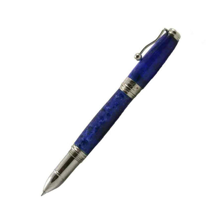 Jean-Pierre Lepine Indigo Classic Murano rollerball pen with blue ink and glass Murano design, elegant writing instrument.