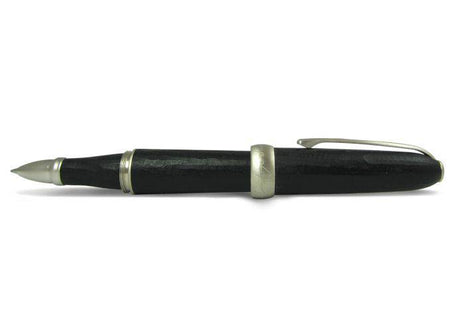 Jean-Pierre Lepine Winston rollerball pen in black brute finish, featuring a sleek design and fine writing tip.