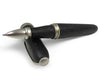 Jean-Pierre Lepine Winston rollerball pen in black brute finish, featuring sleek design and metallic accents.
