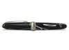 Jean-Pierre Lepine Winston rollerball pen in black with white filet, sleek design with polished metal accents and smooth writing tip.