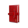 Red Italian leather refillable latch journal or 2025 planner with medium size cover from Il Cartiglio.