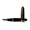 Jean-Pierre Lepine Winston fountain pen with ebony wood body and gold accents, showcasing elegant craftsmanship and smooth writing style.