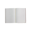 Karatis B5 notebook with golden brown vegan leather cover, Tomoe River paper, featuring 240 pages, ideal for writing and note-taking.
