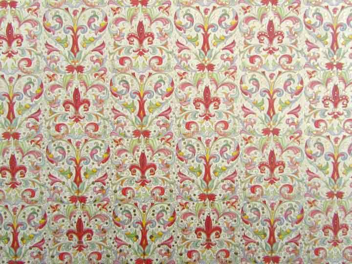 Kartos Giglio wrapping paper with floral pattern, ideal for gift wrapping, featuring vibrant colors and elegant design.