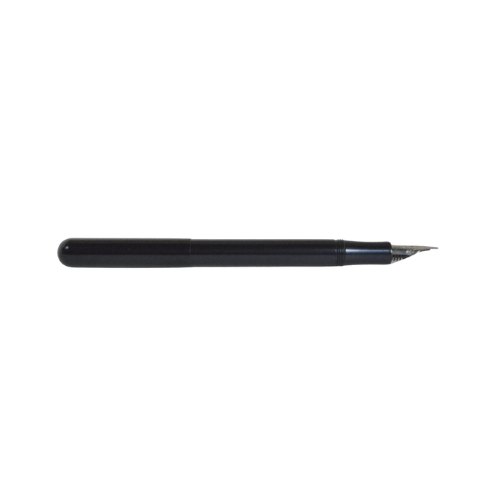 Kaweco Liliput black fountain pen with a sleek compact design and fine nib for precise writing.