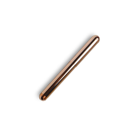 Kaweco Liliput Copper fountain pen with extra-fine nib, showcasing its compact design and polished copper finish.