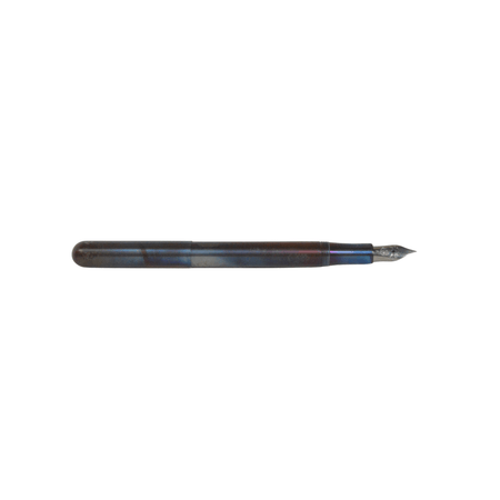 Kaweco Liliput Fireblue fountain pen with an elegant blue body and fine nib, perfect for detailed writing and portable use.