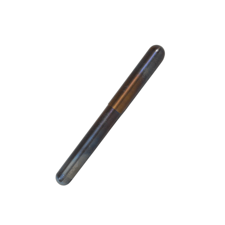Kaweco Liliput Fireblue fountain pen with a compact design and fine nib, showcasing its vibrant blue color and sleek metal accents.
