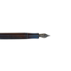 Kaweco Liliput Fireblue fountain pen with a sleek design and fine nib, perfect for writing and artistic use.