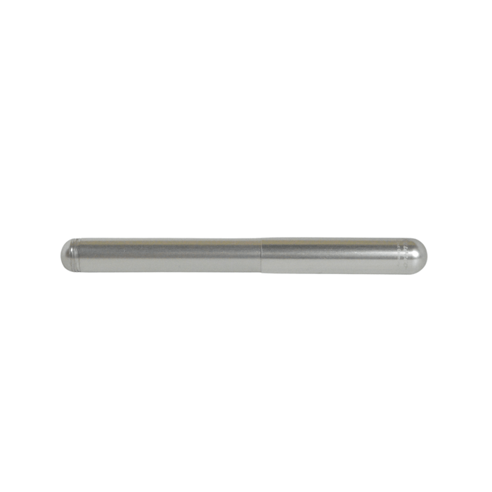 Kaweco Liliput Silver Fountain Pen with fine nib, sleek compact design, and shiny silver finish.