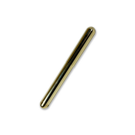 Kaweco Liliput Brass fountain pen with gold finish, featuring a compact design and smooth writing nib.