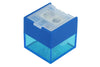 Blue KUM Cube M2 Sharpener pencil sharpener with compact cube design and easy-to-use blade for precise sharpening.