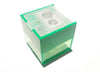 Blue KUM Cube M2 Sharpener for pencils, compact and portable pencil sharpener with a modern cube design.