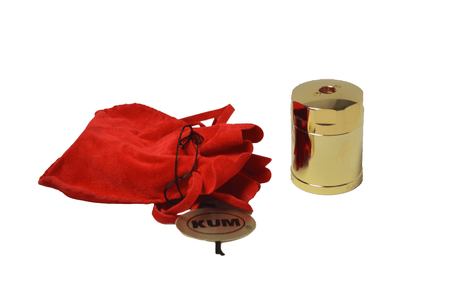 KUM luxury gold plated 1-hole pencil sharpener with sleek design and compact size, ideal for precise pencil sharpening.