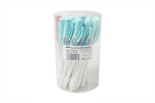 Light blue KUM Tip Top Pastel pen from the KUM brand, showcasing a smooth pastel-colored writing instrument.