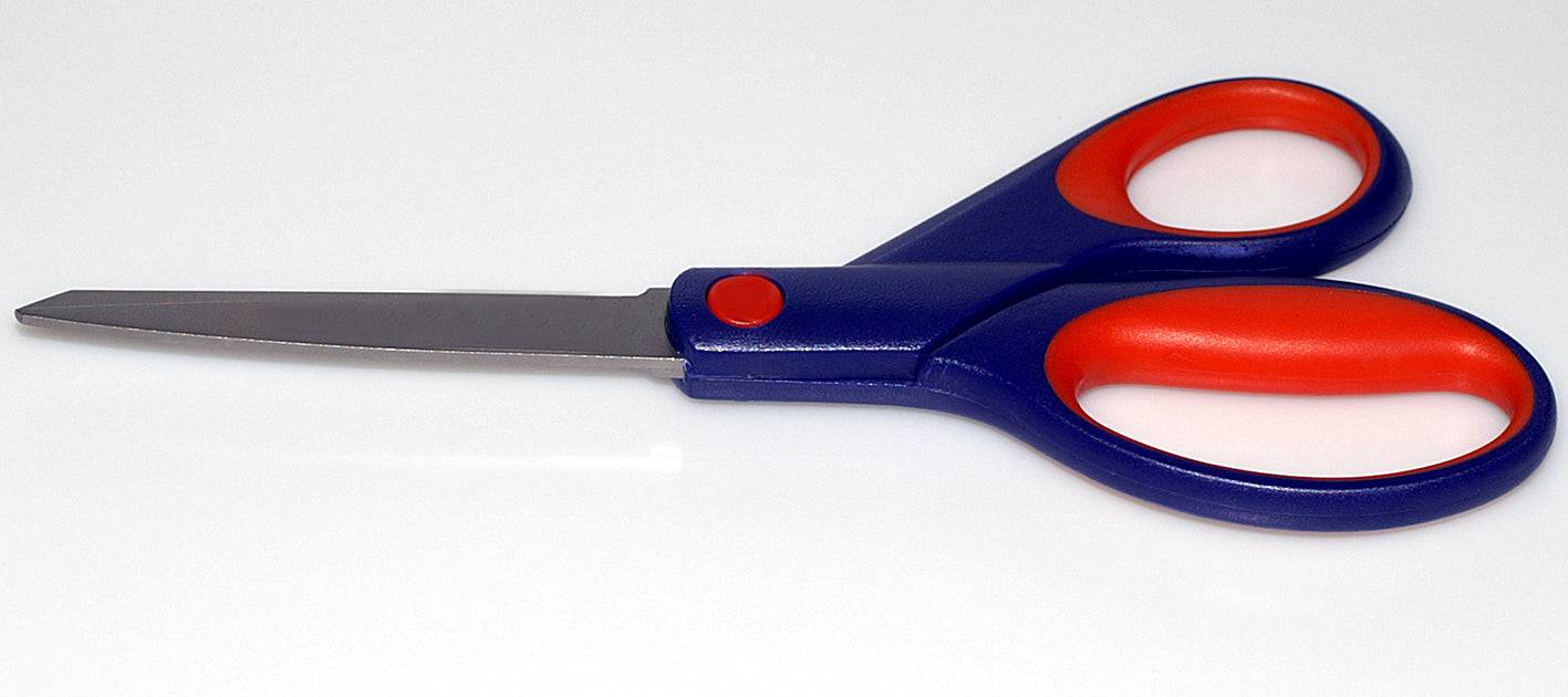 KUM Titanium Scissors 21S, professional hair cutting scissors with titanium blades, shown with open blades and ergonomic handles.