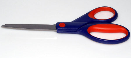 KUM Titanium Scissors 21S, professional hair cutting scissors with titanium blades, shown with open blades and ergonomic handles.