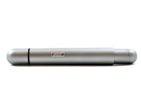 Lamy Pico chrome ballpoint pen with sleek, compact design and metal clip, ideal for everyday writing.