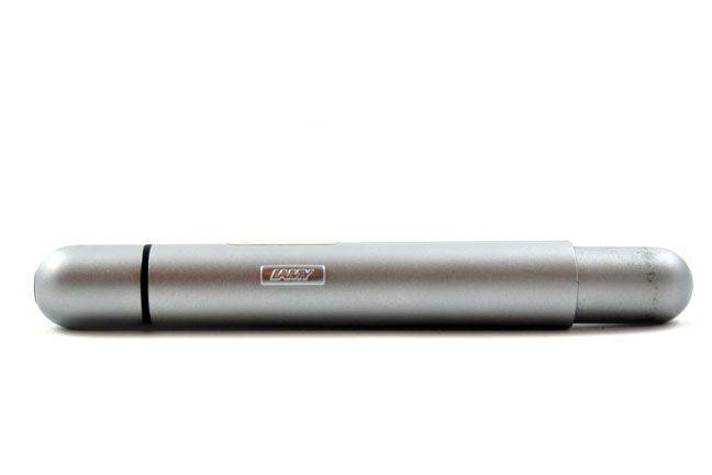 Lamy Pico chrome ballpoint pen with sleek, compact design and metal clip, ideal for everyday writing.