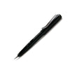 Blue Lamy Safari fountain pen with steel nib, showcasing its sleek design and vibrant color perfect for writing.