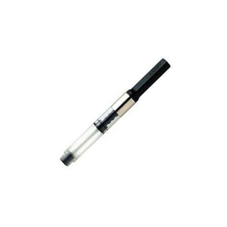 Lamy Z27 ink cartridge converter for fountain pens, shown in black with clear plastic body and metal accents.