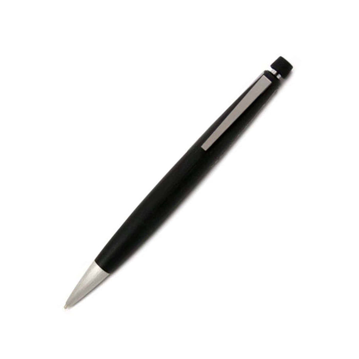 Lamy 2000 black mechanical pencil with 0.5mm lead, sleek design and ergonomic grip for precise writing.