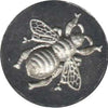 Le Potier D'etain wax seal featuring an alligator design, crafted by Le Portier D'etain, on a natural wax seal surface.