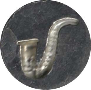 Le Portier D'etain wax seal with alligator design, showcasing detailed craftsmanship and metallic finish.