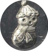 Le Portier D'etain wax seal with alligator design, showcasing intricate detailing and craftsmanship in a close-up view.