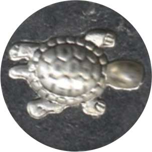 Le Portier D'etain wax seal with alligator design, handcrafted metal seal for sealing letters and decorating envelopes.