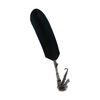 Le Potier D'Étain pewter saxophone-shaped pen rest for quills, decorative desk accessory by Le Potier D'Étain.