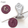 Le Potier D'etain wax seal with anchor design, antique gold finish, for sealing letters and decorative crafts.