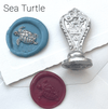 Le Potier D'etain wax seal with anchor design, showcasing intricate detailing on a classic wax seal for sealing documents or letters.