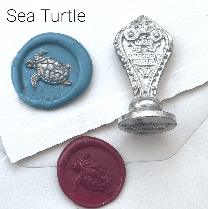 Le Potier D'etain wax seal with anchor design, showcasing intricate detailing on a classic wax seal for sealing documents or letters.