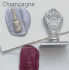 Le Potier D'etain wax seal with anchor design, handcrafted brass seal for sealing letters and decorative purposes.