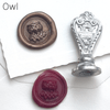 Le Potier D'etain wax seal with an anchor design, handcrafted metal wax seal for sealing correspondence and decorative purposes.