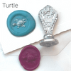 Le Potier D'etain wax seal with anchor design, showcasing intricate detailing on a brass wax seal for sealing letters or crafts.