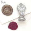 Le Potier D'etain wax seal with an anchor design, showcasing intricate details on a natural wax seal for sealing letters or crafts.
