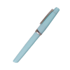 Jean-Pierre Lepine Yuzu fountain pen with light blue resin barrel and gold accents, showcasing its elegant design.