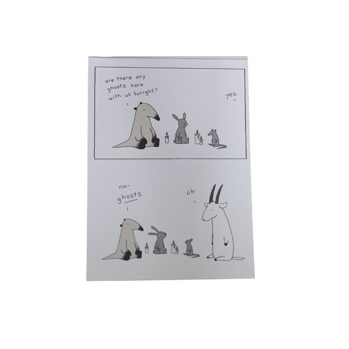 Set of Liz Climo postcards featuring whimsical animal illustrations and humorous designs, perfect for sending cheerful messages.