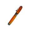 Jean-Pierre Lepine Indigo Classic Murano fountain pen with a mango-colored resin barrel and gold accents.