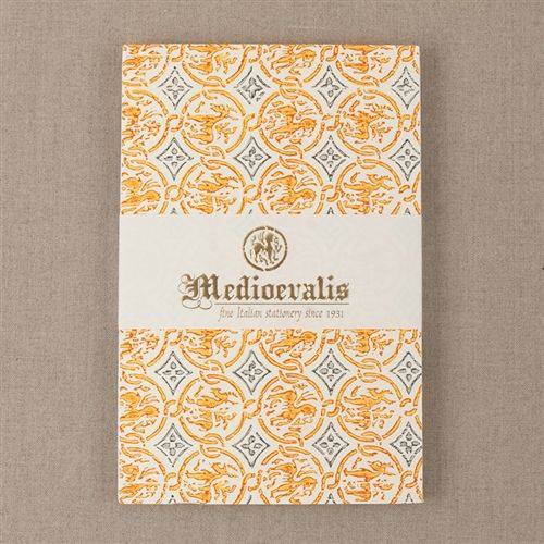 Medioevalis Artist Pad with 20 sheets of 9 by 8.25-inch 310-gram paper, ideal for sketching and mixed media art projects.