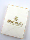 Medioevalis writing pad and envelopes set with 9x6 inch envelopes and 25 sheets of 120-gram paper, ideal for letter writing.