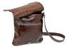 Munari Vachetta Cocco leather shoulder bag showing its classic design and high-quality craftsmanship.