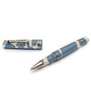 Leonardo Officina Italiana Momento Zero Nuvola rollerball pen with sleek design and silver accents, displayed on a white background.