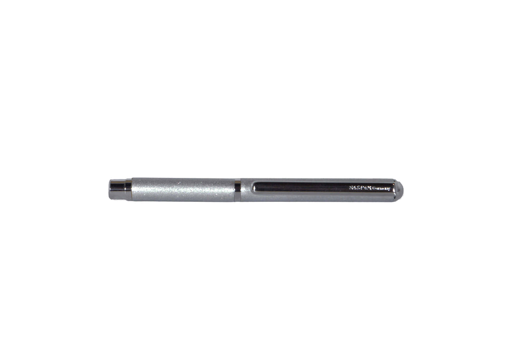 Nespen Mini Pocket Pocky ballpoint pen with chrome velvet finish, compact and stylish writing instrument.