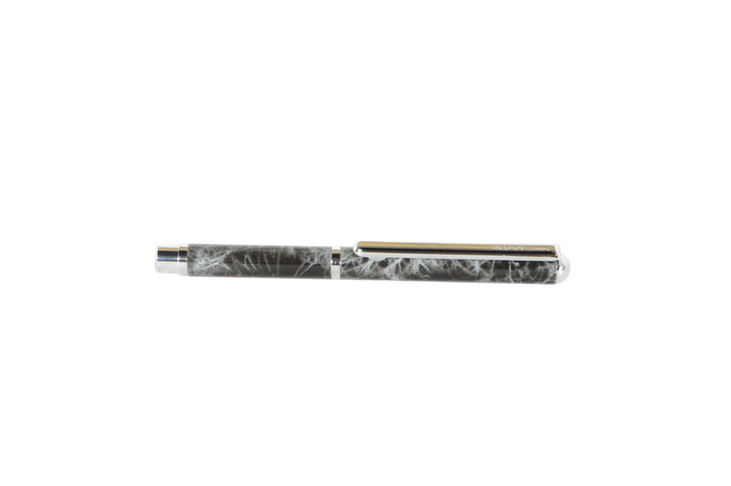Nespen Mini Pocket Pocky ballpoint pen with chrome velvet finish, compact and stylish writing instrument from Nespen.