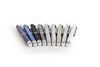 Nespen Mini Pocket Pocky ballpoint pen with chrome velvet finish, compact and stylish writing instrument.