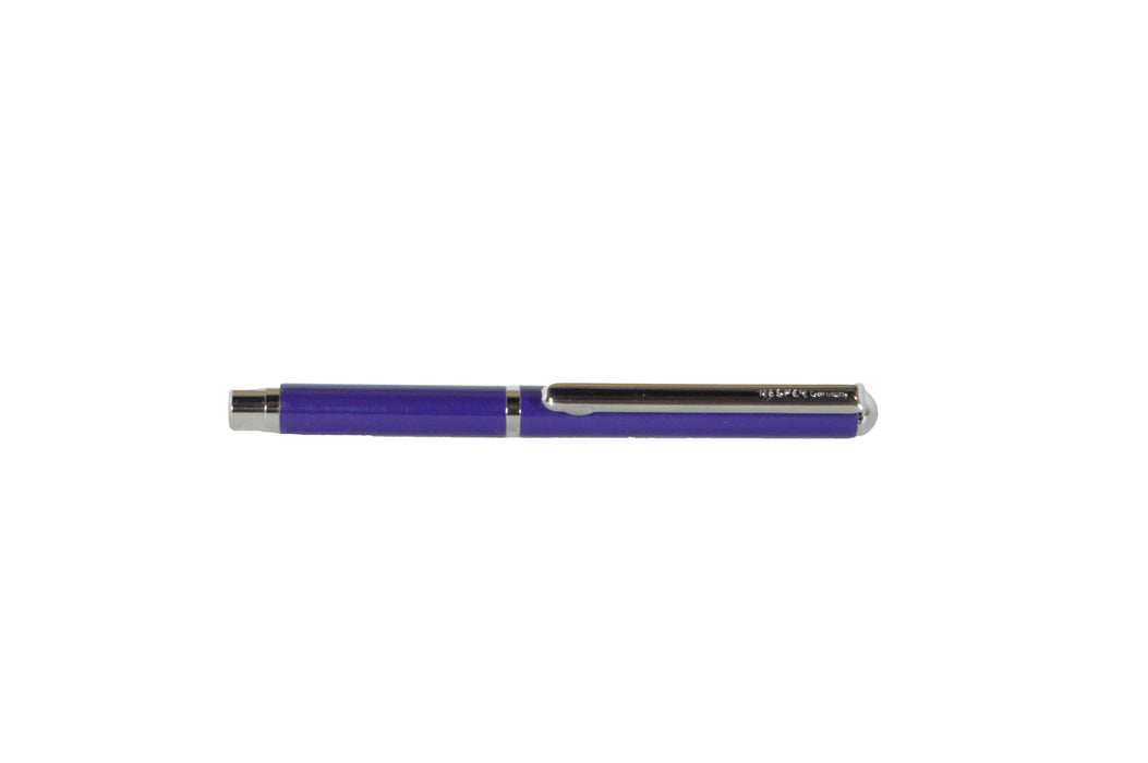 Nespen Mini Pocket Pocky ballpoint pen with chrome velvet finish, compact and stylish writing instrument.