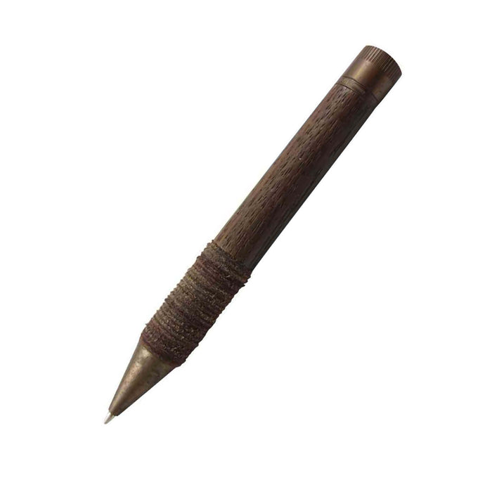 Black Oak ballpoint pen and pencil set by e+m Germany, featuring a sleek melange design and modern craftsmanship.